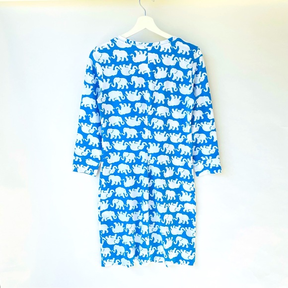 ❤️ LILLY PULITZER Christie Elephant Print Shirt Dress K4 - Picture 3 of 7
